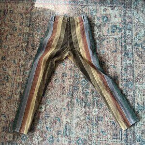 XS Striped Curdory Pants, Waist 26-28"